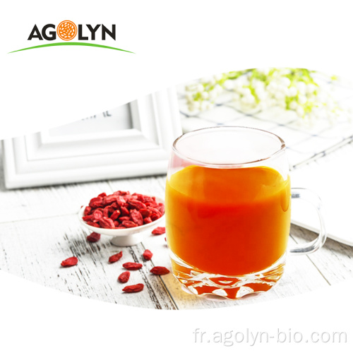 Boire de jus de jus de baies de goji originale Ningxia pur